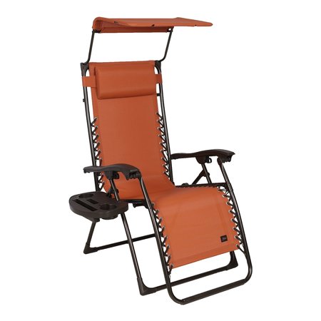 Snow Joe Bliss Hammocks Set of 2 Gravity Free Chairs w Canopy, Drink Tray, and Pillow GFC-026-2TC